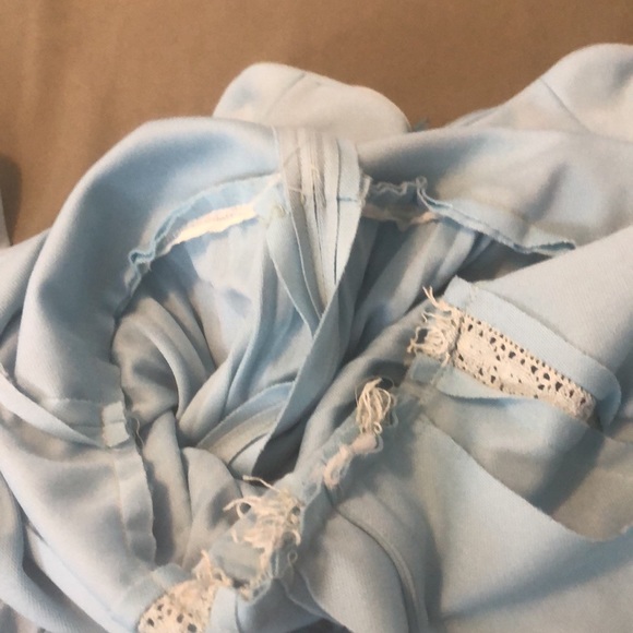 Gorgeous  Vintage  Long baby blue color women’s Dress Size L” - Picture 13 of 15